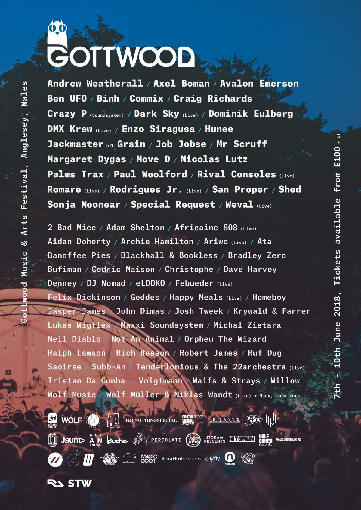 Gottwood 2018 Lineup Poster Gottwood 2018 Lineup Poster