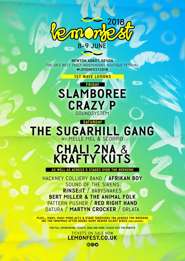 Lemonfest 2018 Lineup Poster Lemonfest 2018 Lineup Poster
