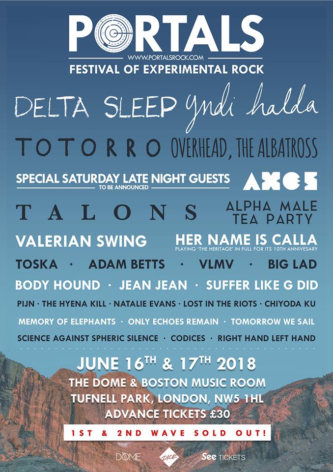 Portals 2018 Line Up Poster Portals 2018 Lineup Poster