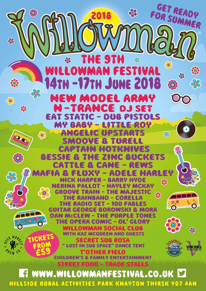 Willowman 2018 Lineup Poster Willowman 2018 Lineup Poster