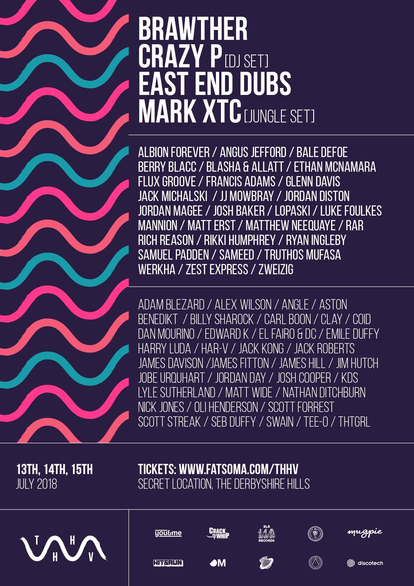 The Hills Have Vibes Festival 2018 Line-up Poster The Hills Have Vibes Festival 2018 Line-up Poster