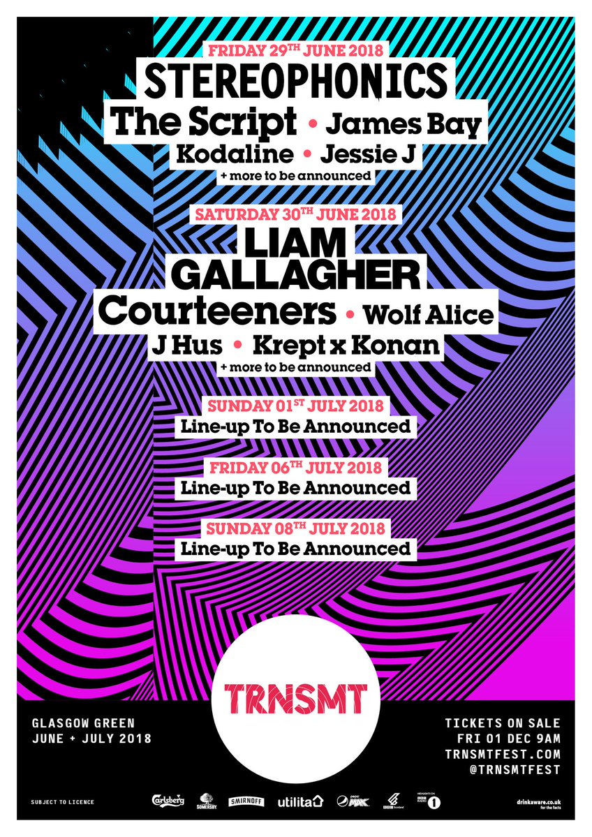 TRNSMT 2018 Lineup Poster TRNSMT 2018 Lineup Poster
