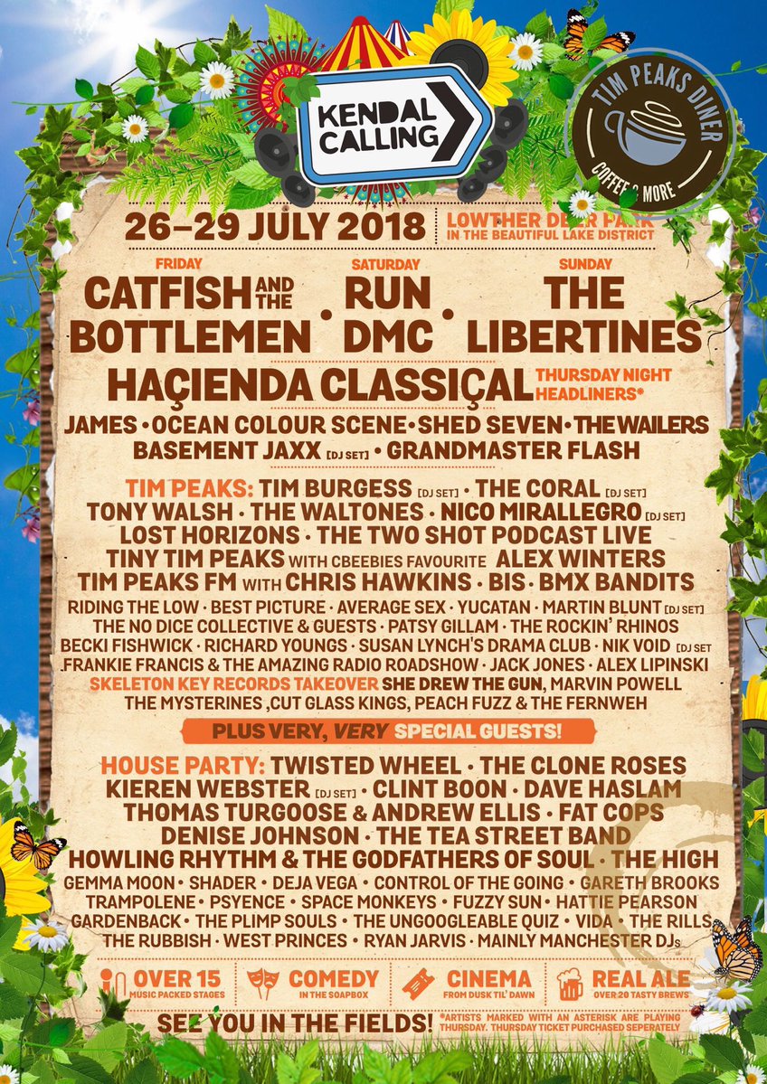Kendal Calling 2018 Lineup Poster Kendal Calling 2018 Lineup Poster