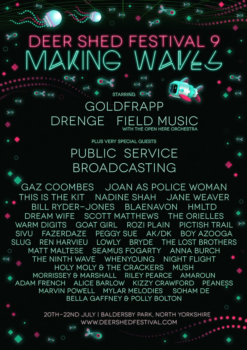 Deer Shed 2018 Lineup Poster Deer Shed 2018 Lineup Poster