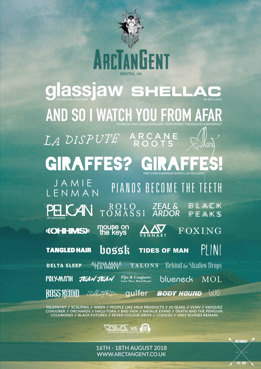 ArcTanGent 2018 Line-up Poster ArcTanGent 2018 Line-up Poster