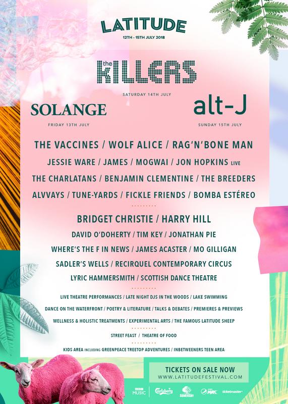 Latitude 2018 Lineup Poster Latitude 2018 Lineup Poster
