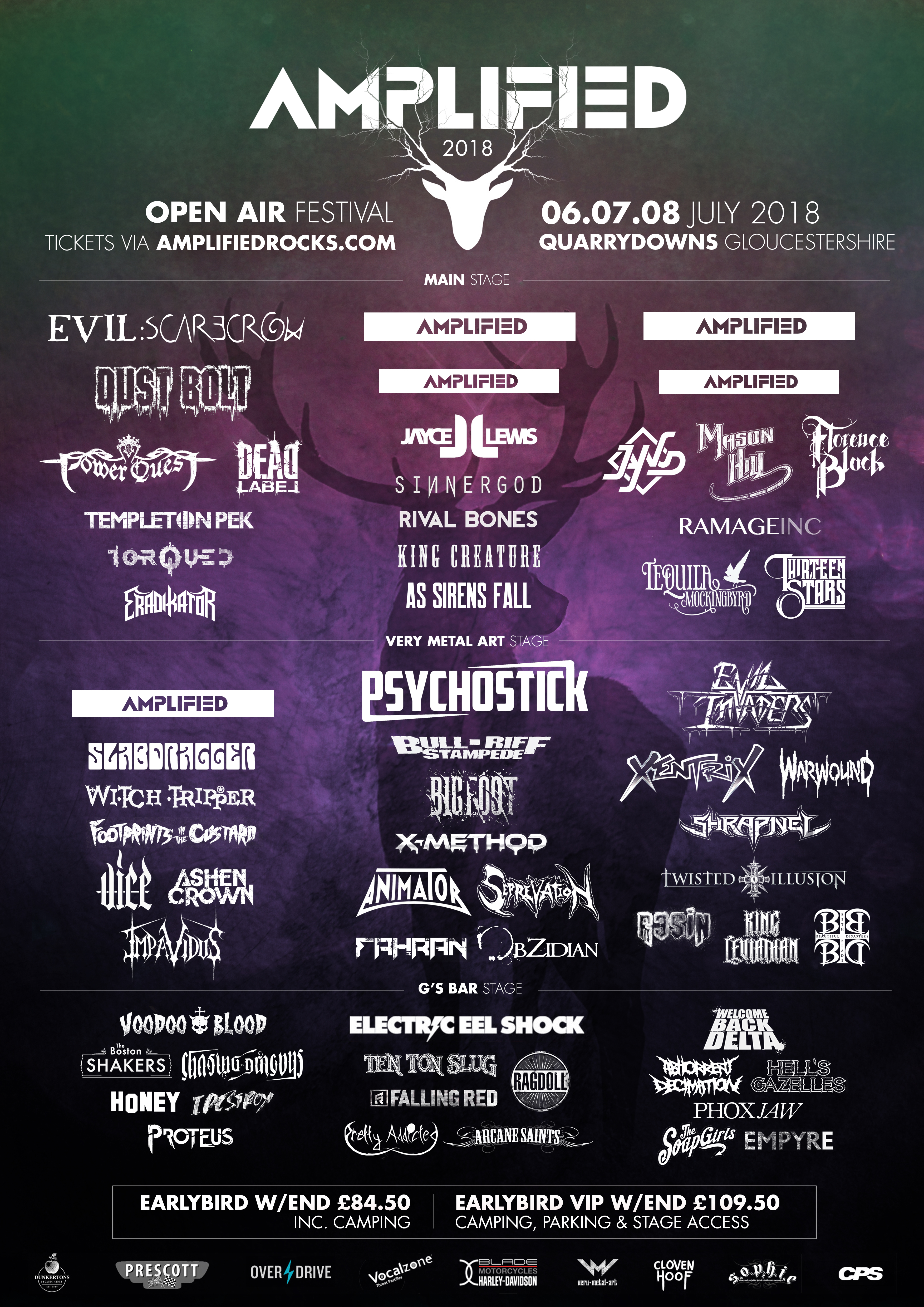 Amplified 2018 Lineup Poster Amplified 2018 Lineup Poster