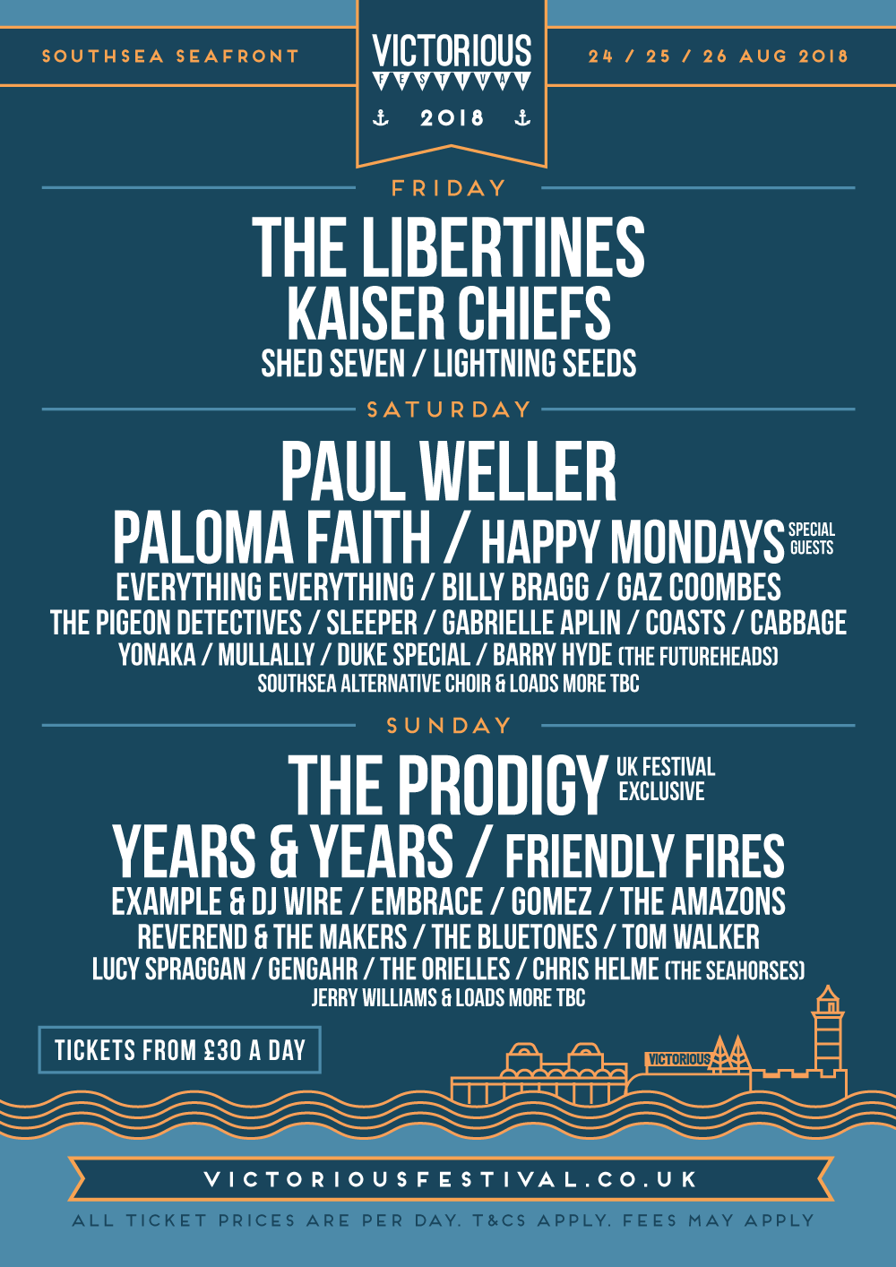 Victorious 2018 Lineup Poster Victorious 2018 Lineup Poster