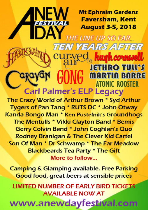 A New Day Festival 2018 Lineup Poster A New Day Festival 2018 Lineup Poster