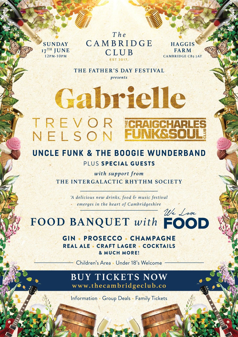 The Cambridge Club 2018 Line-up Poster The Cambridge Club 2018 Line-up Poster