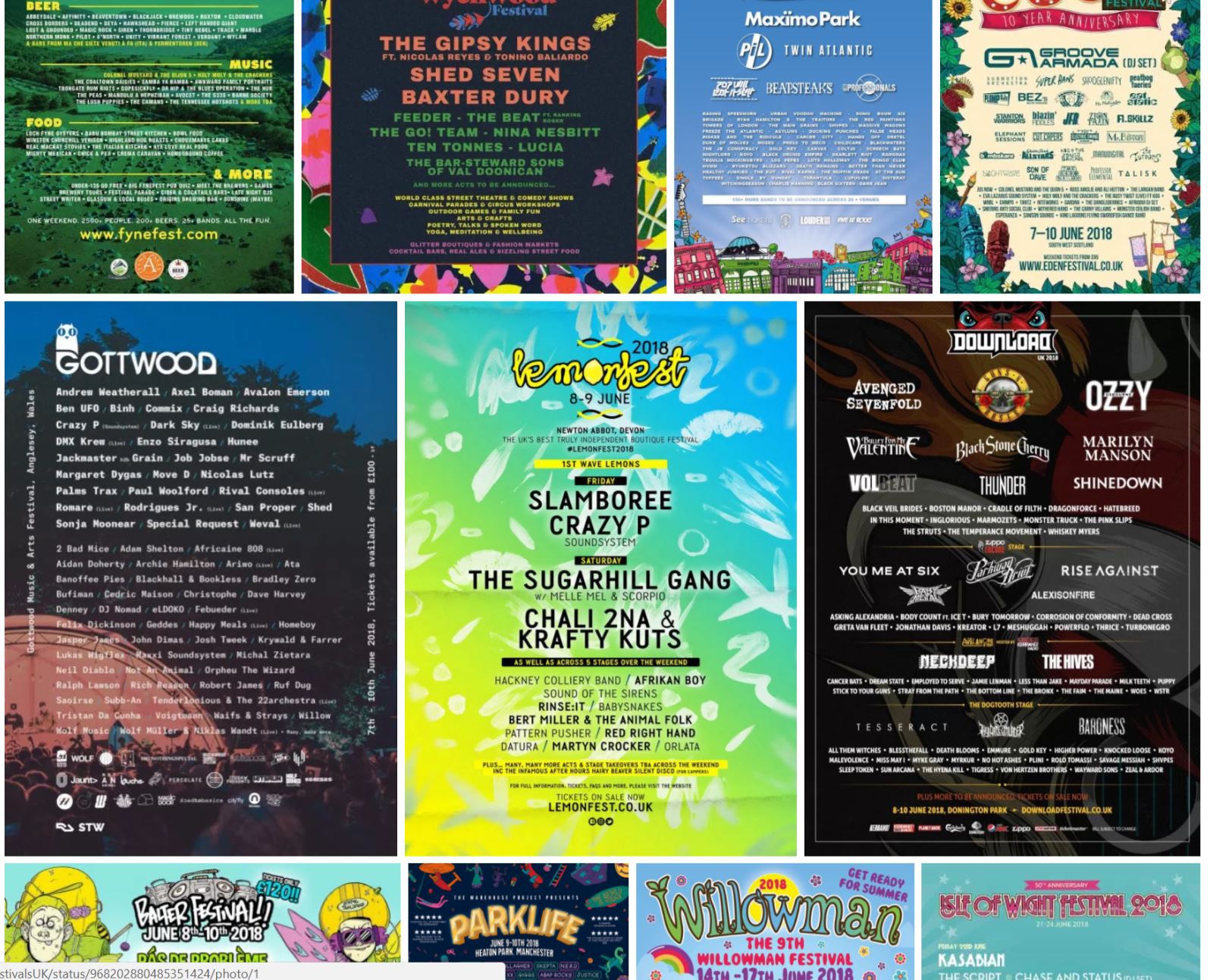 line-up posters
