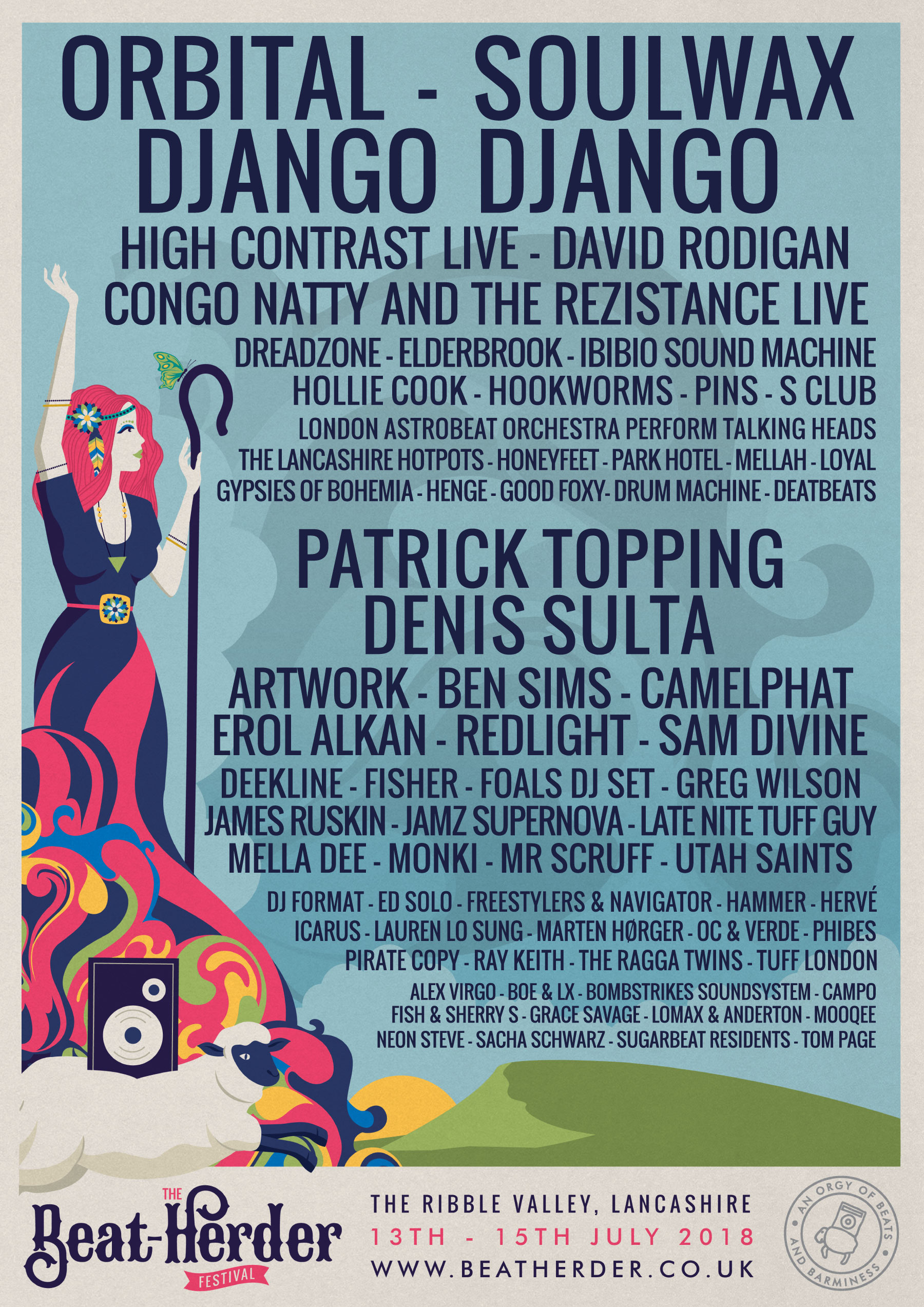 Beat-Herder 2018 Lineup Poster Beat-Herder 2018 Lineup Poster