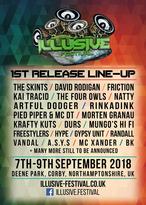 Illusive Festival 2018 Line-up Poster Illusive Festival 2018 Line-up Poster