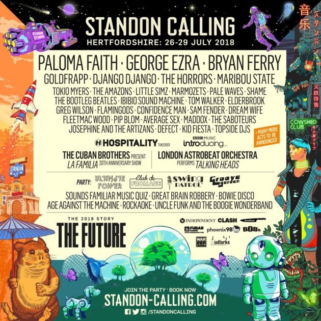 Standon Calling 2018 Lineup Poster Standon Calling 2018 Lineup Poster