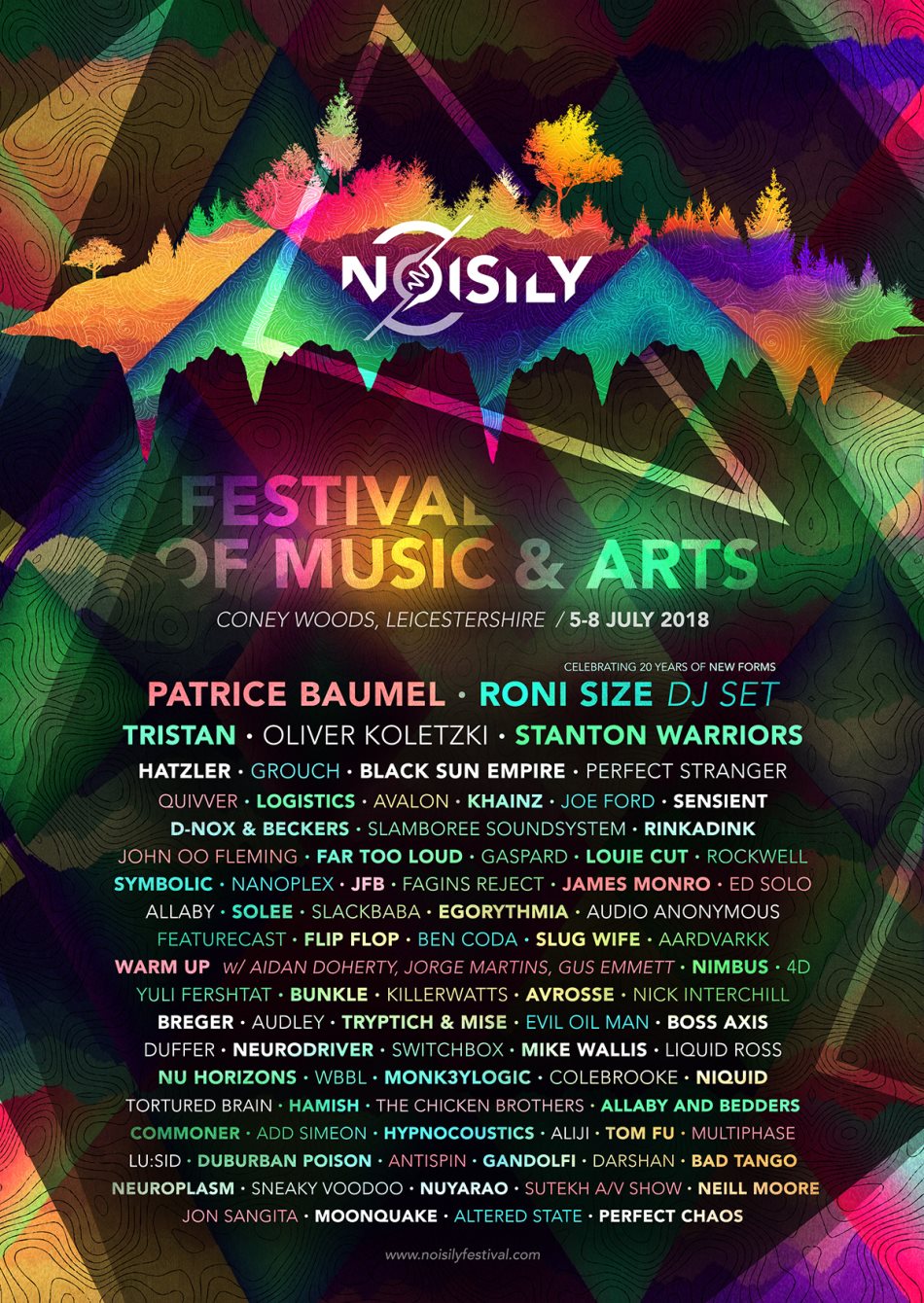 Noisily 2018 Lineup Poster Noisily 2018 Lineup Poster
