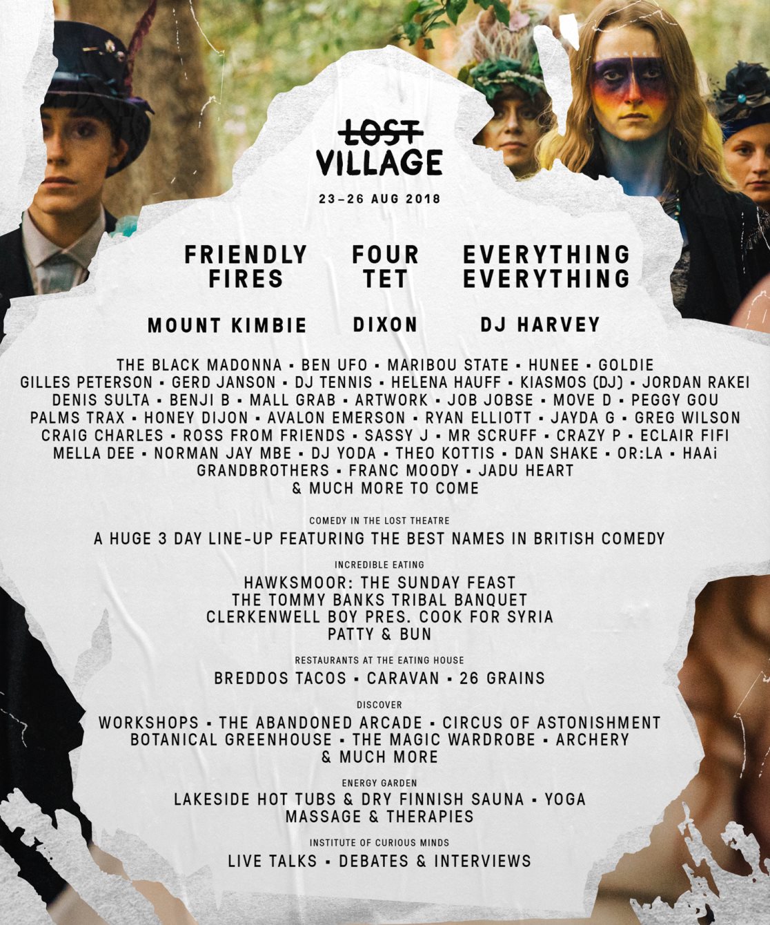 Lost Village 2018 Line-up Poster Lost Village 2018 Line-up Poster