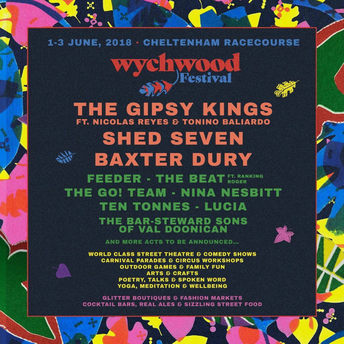 Wychwood 2018 Lineup Poster Wychwood 2018 Lineup Poster