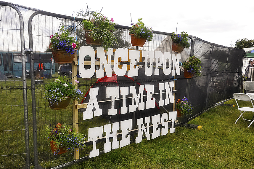 Once Upon a Time in the West Festival sign
