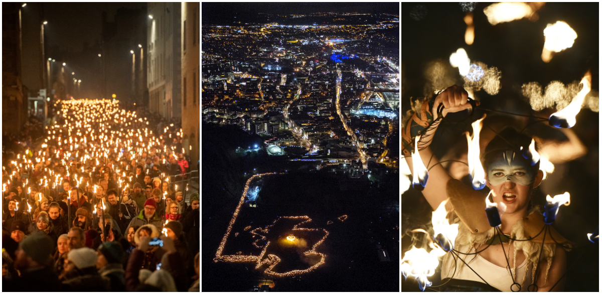 Edinburgh Hogmanay Torchlit Procession