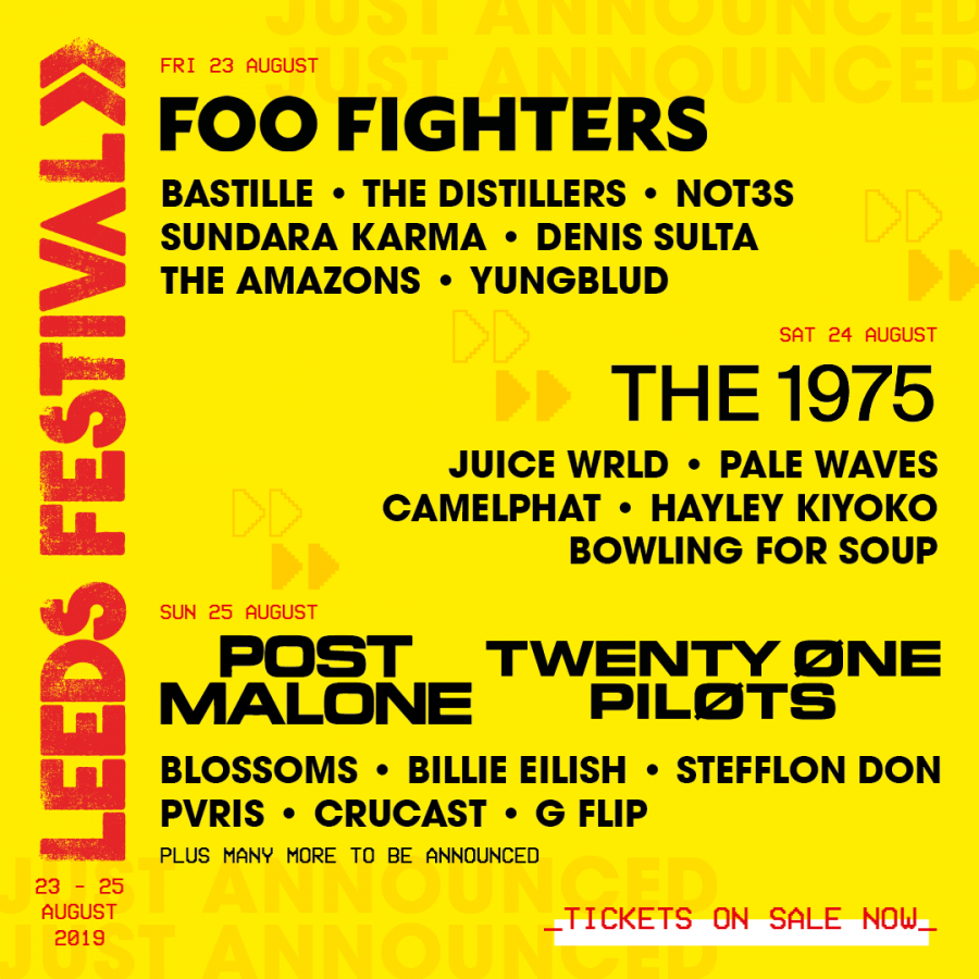 Leeds Festival 2019 First Line-up Poster