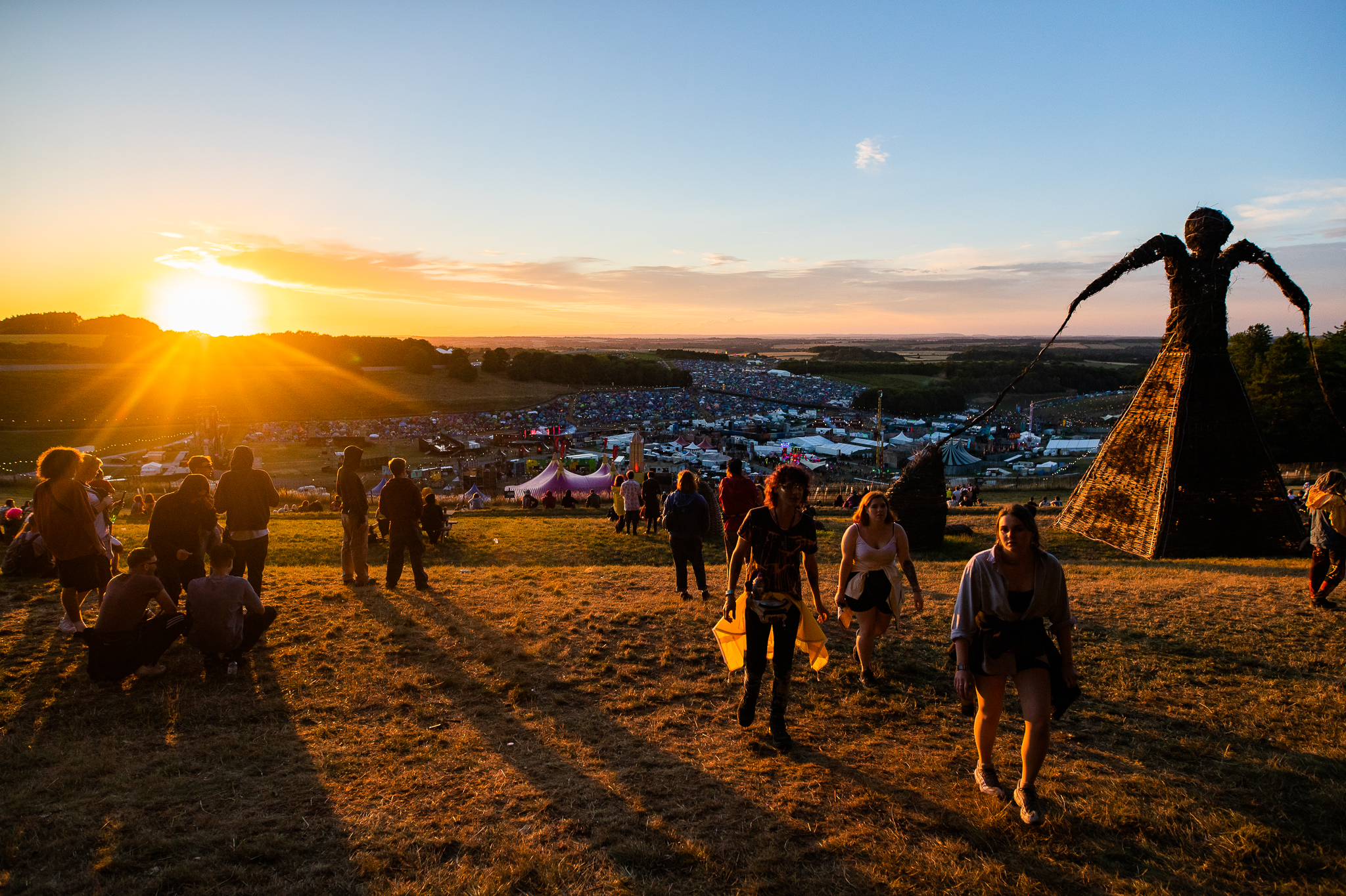 Boomtown Fair Whistlers Green Hilltop View Sunset