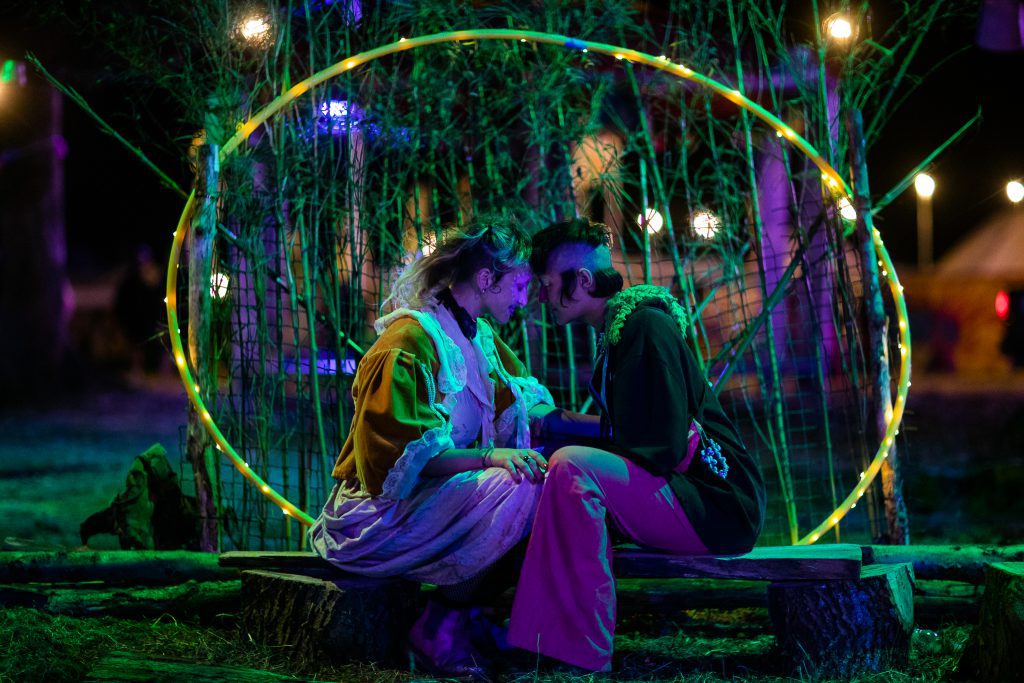 Boomtown Fair WHistlers Green Couple