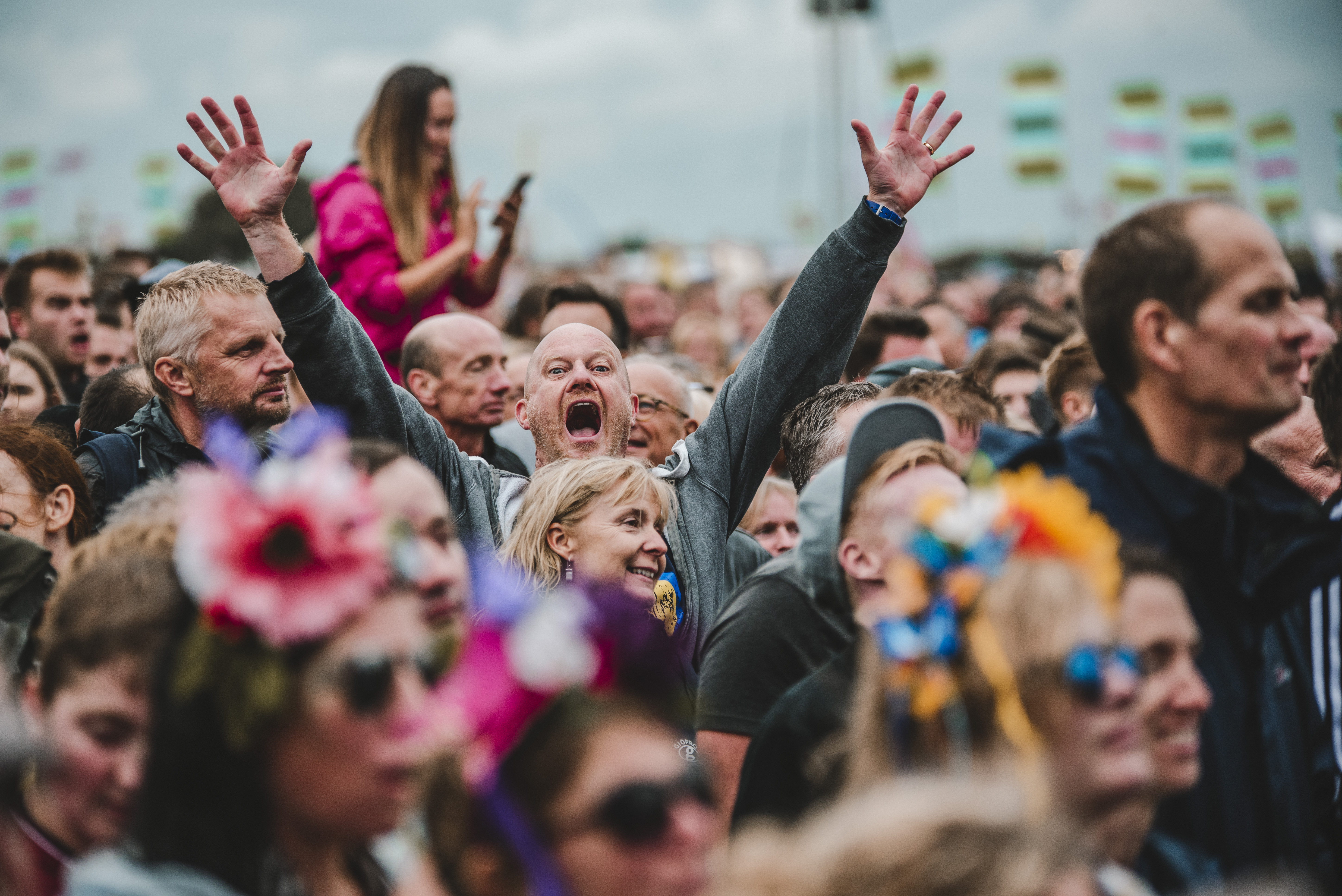 VIctorious Festival guy in crowd
