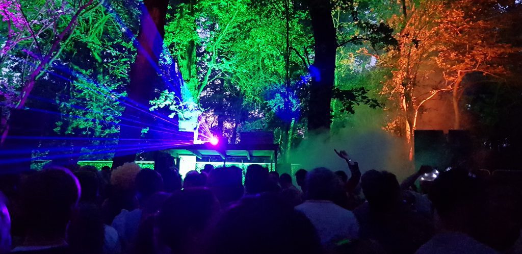 Alfresco Festival forest lasers