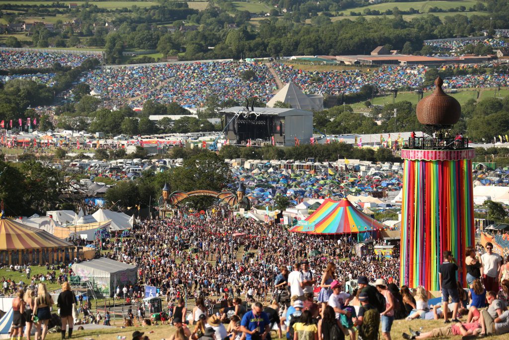 Jason Bryant Glastonbury Ribbon Tower Panorama Other Stage