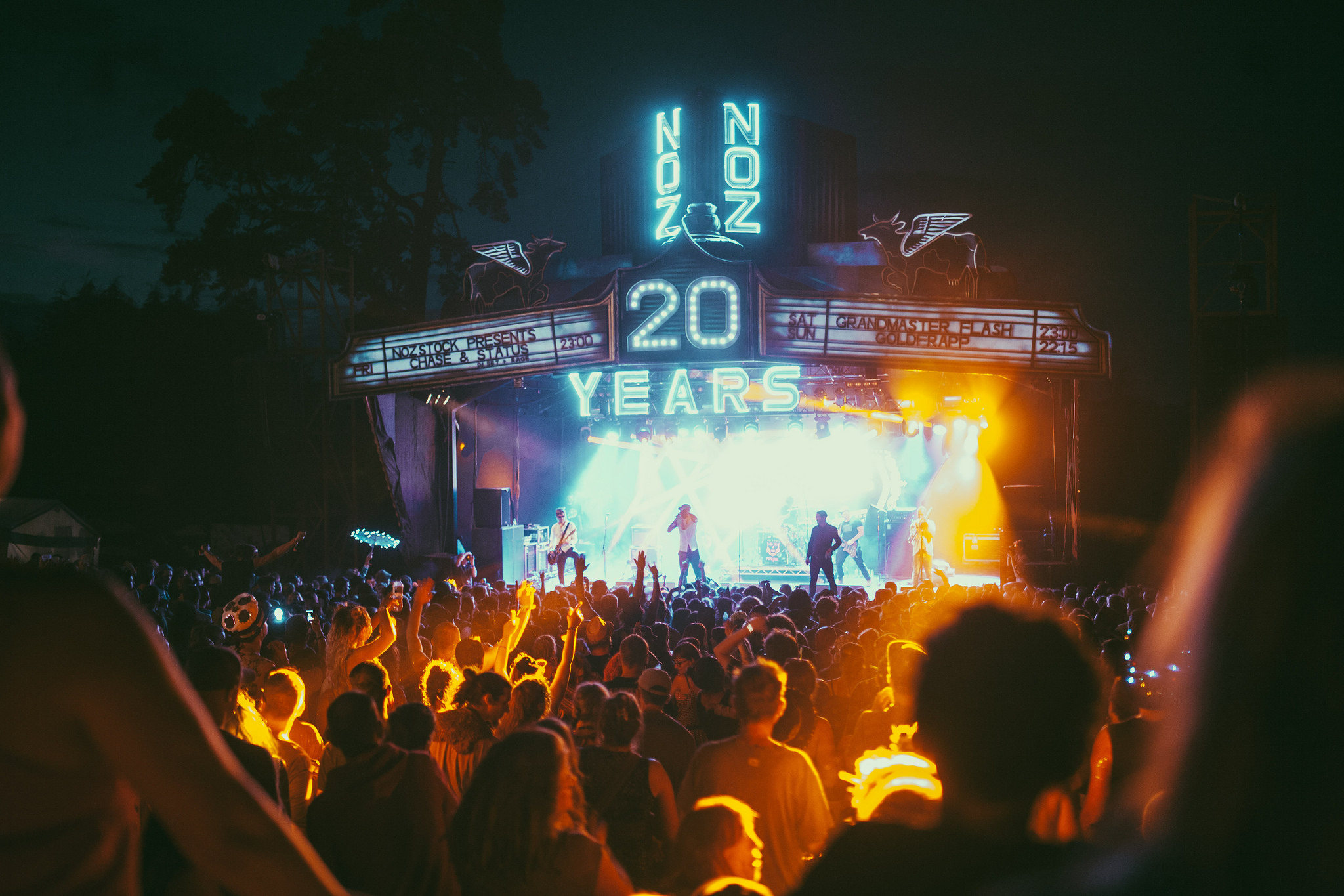 Nozstock 2018 - The Orchard by night