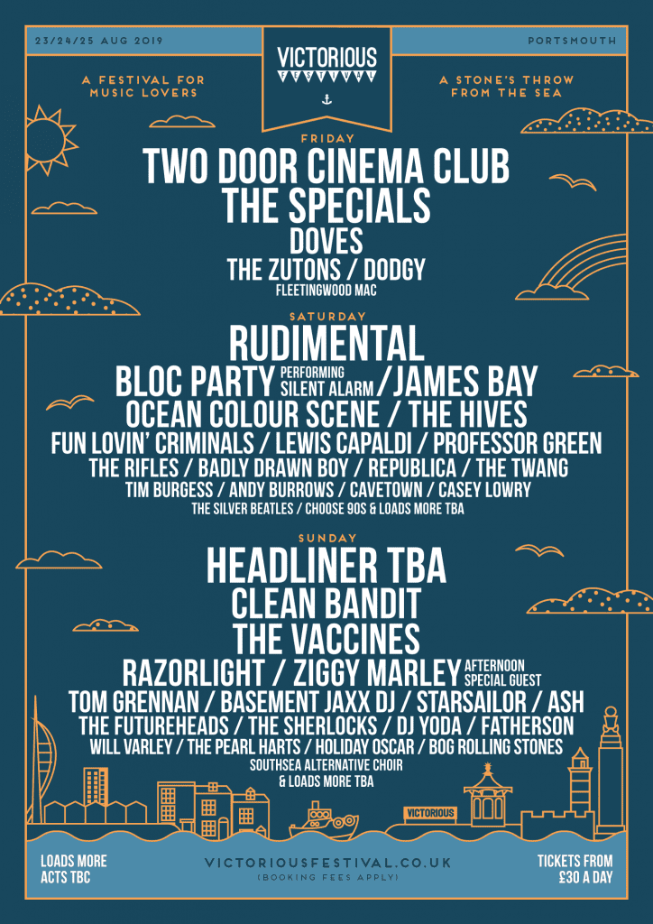 VF 19 Release 21 Victorious Festival 2019 Line-up Poster