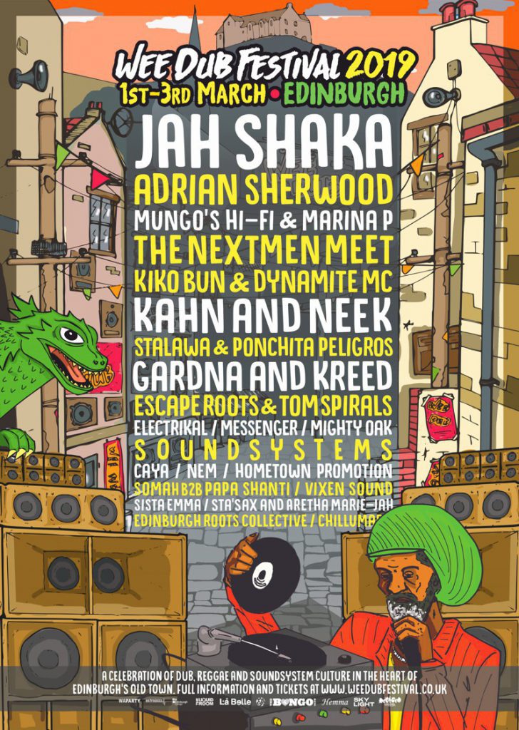 Wee Dub Festival 2019 line-up poster