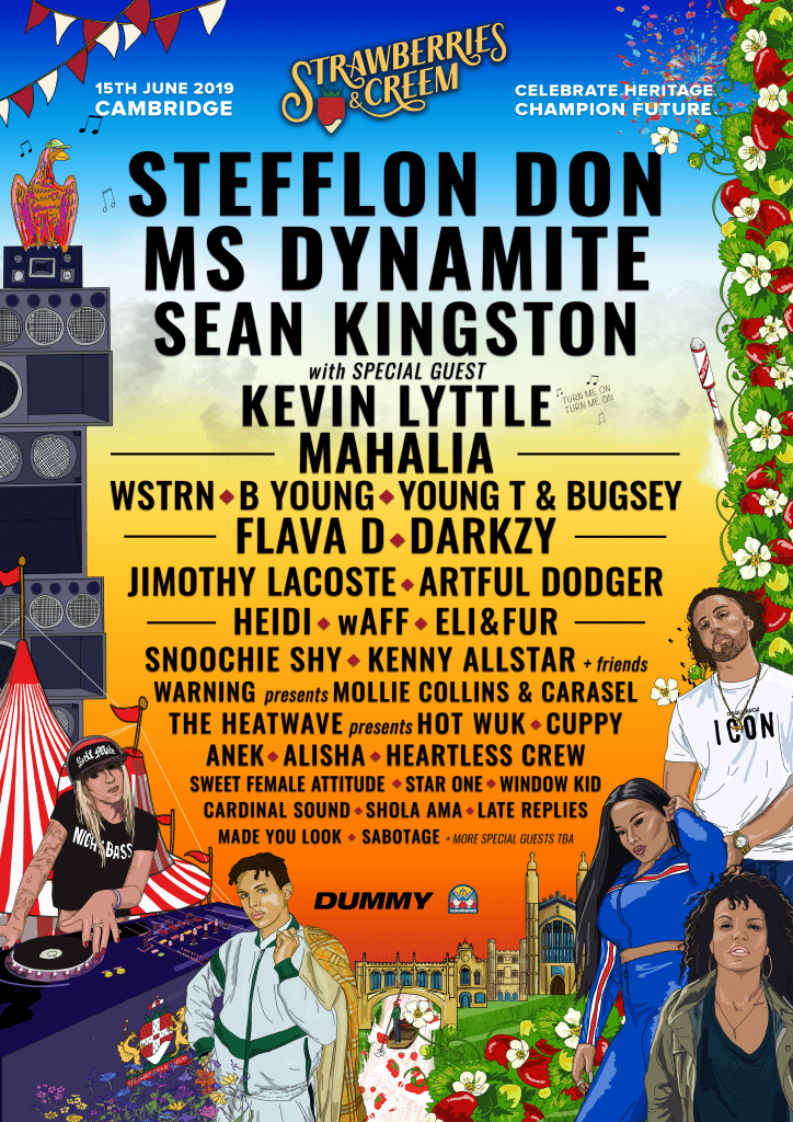 line up poster A3 V13 Strawberries & Cream line-up poster 2019