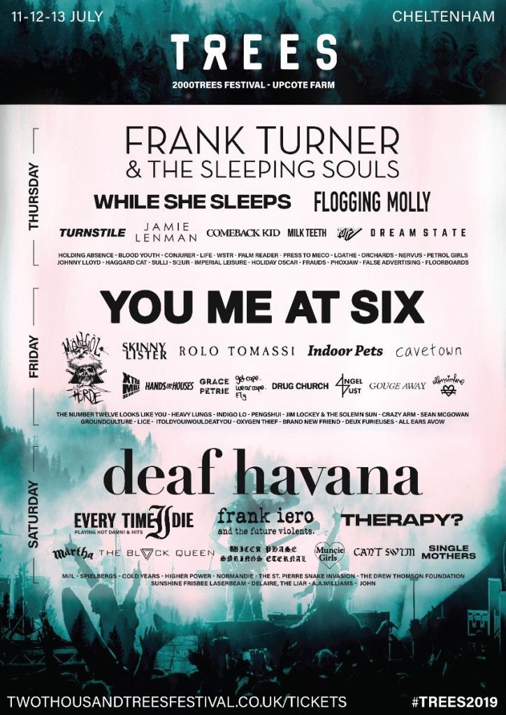 Latest 2000trees line-up poster