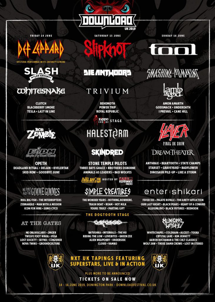 DL2019 5147 Web POSTER 1000px 3 900x1260 Download Festival 2019 line-up poster