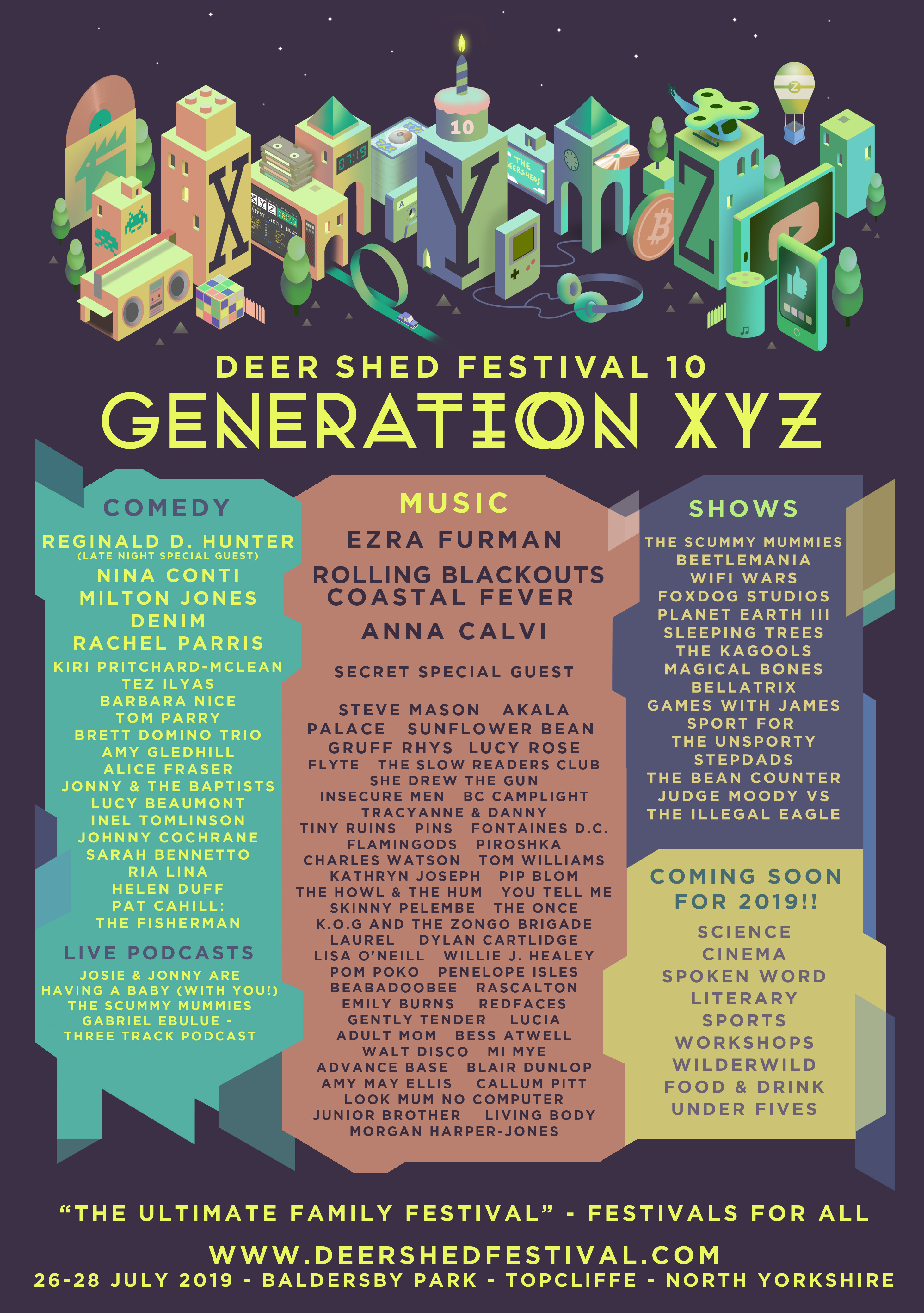DSF10 full poster Feb12 release HI Deer Shed Festival Line-up Poster