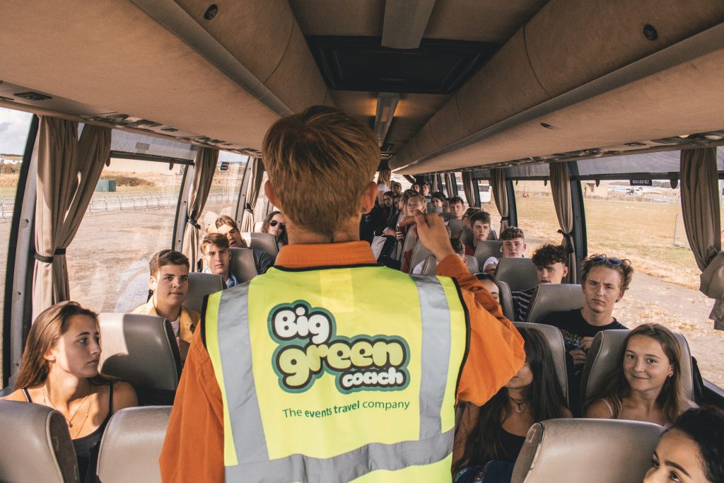 IMG 0022 Big Green Coach Volunteers talking to passengers
