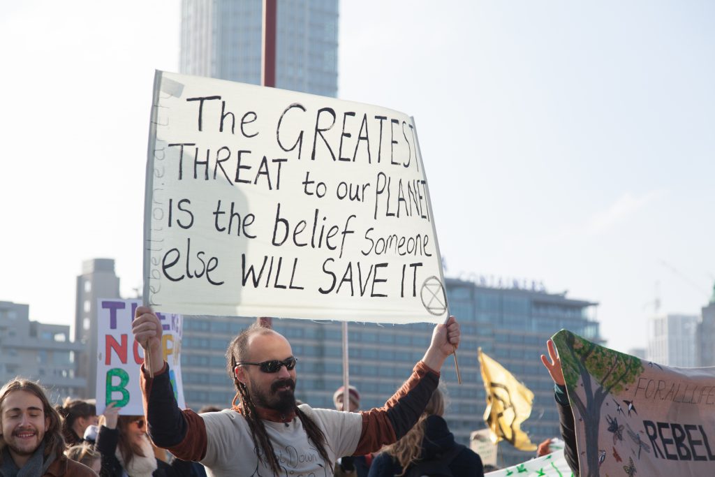 Extinction Rebellion Blackfriars Sign Someone Else