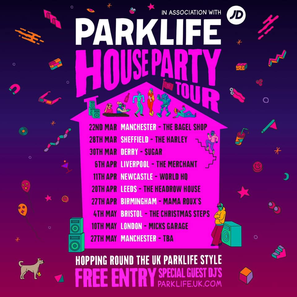 unnamed 5 Parklife House Party Tour poster