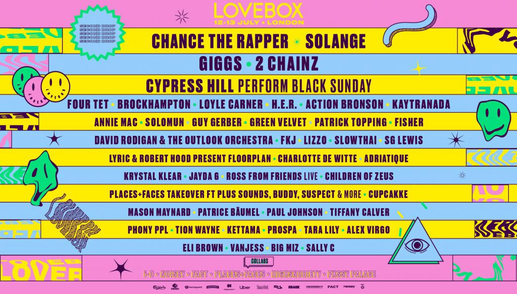57963950 581541955584880 9158343410199822336 n Lovebox 2019 line-up poster