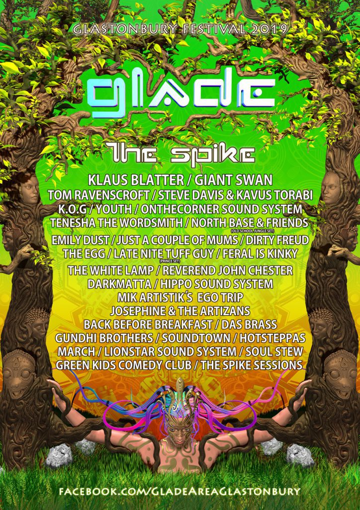 Glastonbury 2019 Glade The Spike Line-up Poster