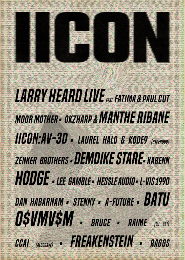 Glastonbury 2019 IICON line-up poster