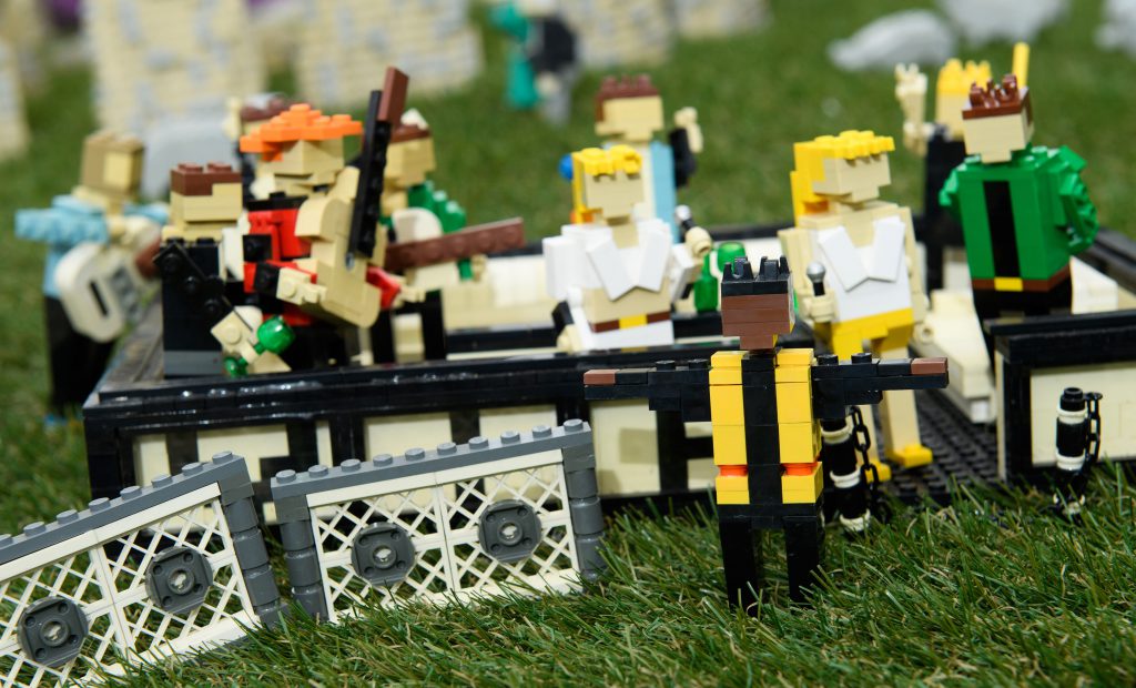 LEGOLAND PRESS HANDOUT MINILAND GLASTONBURY 2019 23 Lego Glastonbury VIP Miley Cyrus Liam Gallagher Kylie