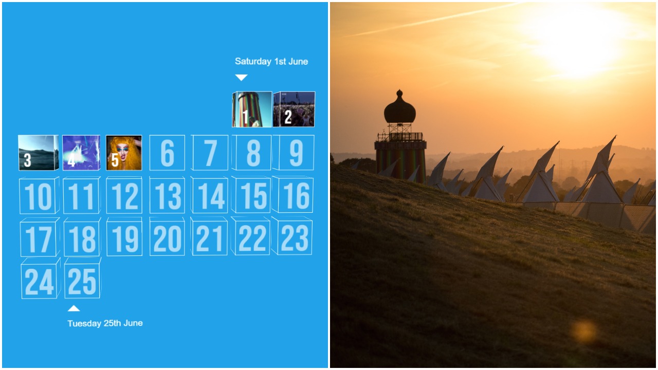 Glastonbury Countdown Advent Calendar
