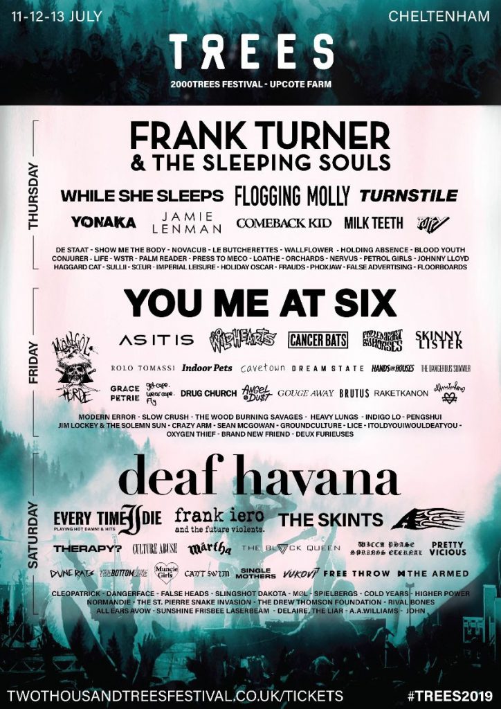 2000trees 2019 line-up poster