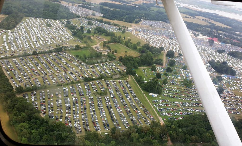Latitude Festival 2019 Car Parks Aerial Photo