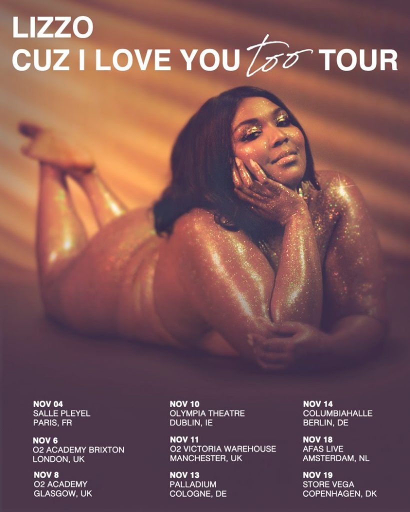 unnamed Lizzo 2019 tour poster