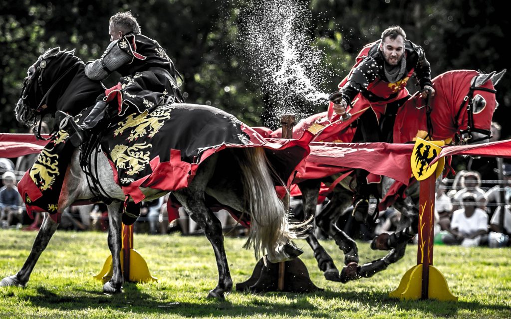 England's Medieval Festival jousting