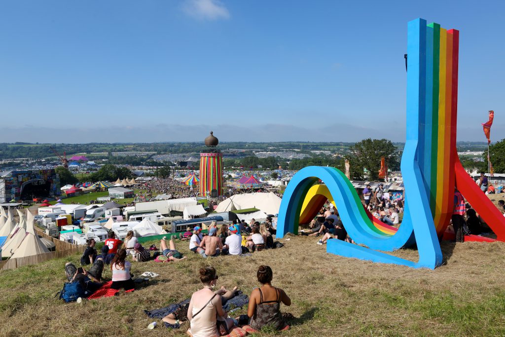 2019Festival AnnaMatt 9 Glastonbury pride statue the park