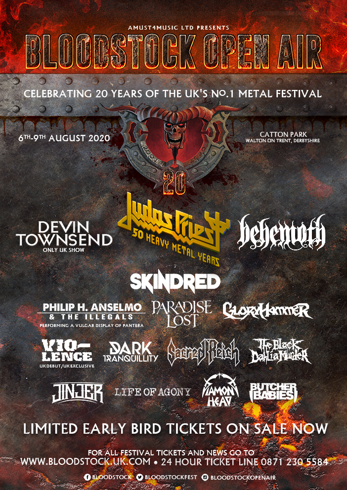 Bloodstock 2020 updated line-up poster